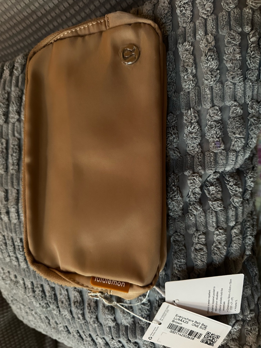 lululemon athletica brown 1L belt bag NWT